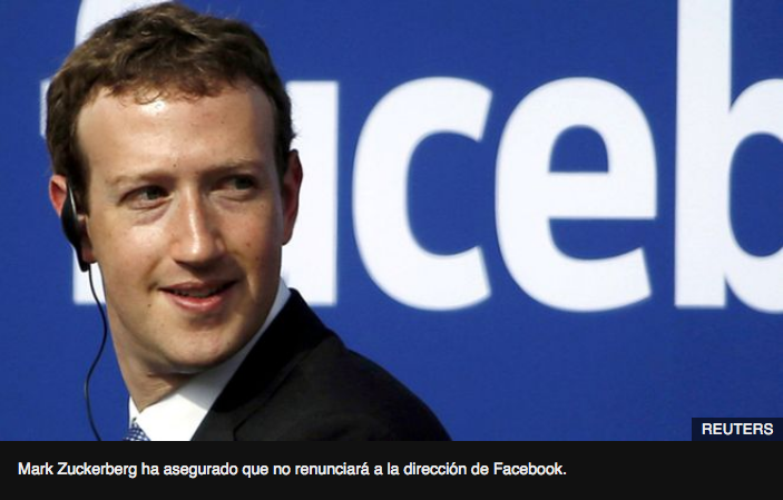 Escándalo de Cambridge Analytica: ¿debería Zuckerberg renunciar a Facebook?
