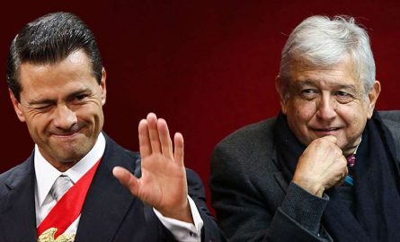 AMLO se reúne con Peña Nieto en Palacio Nacional