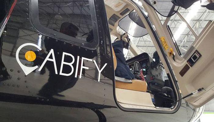 Cabify lanza su servicio de helicópteros para pelear con Uber