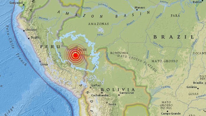Sismo de magnitud 7.1 sacude Perú; no se reportan daños ni heridos