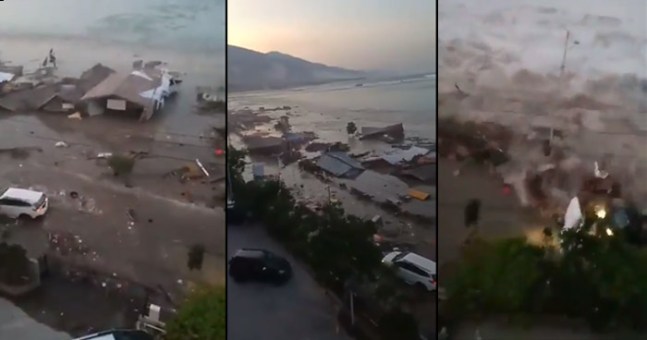 Un tsunami golpea dos ciudades de Indonesia tras un fuerte terremoto de 7,5 grados