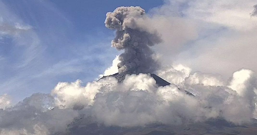 Alertan a población por explosiones del Popocatépetl