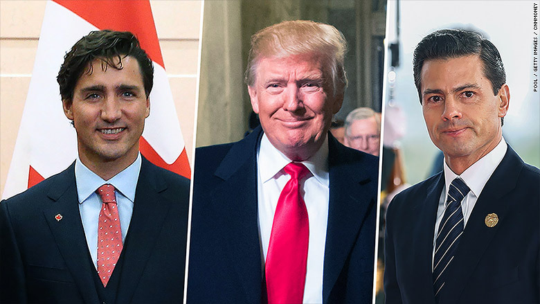 Peña, Trudeau y Trump elogian acuerdo comercial alcanzado entre EU, México y Canadá