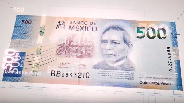 Billete de 500 pesos, uno de los más hermosos del mundo