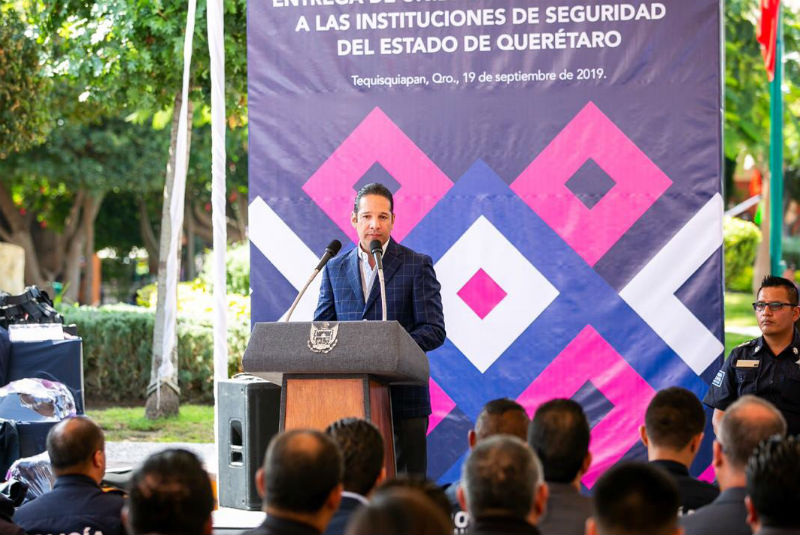 Gobernador de Querétaro entrega más de 100 mdp en equipamiento a instituciones de Seguridad Pública