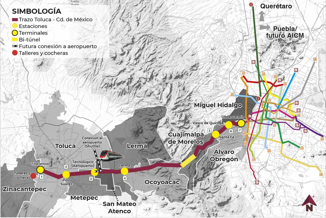 Tren a Toluca ya no es prioridad en presupuesto federal este 2022